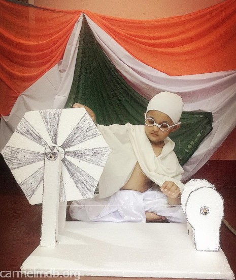 Independence Day Fancy Dress Competition Ideas For Kids/Mahatma Gandhi/chi  & chi vlogs - YouTube