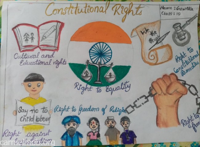 Poster making on Preamble of Indian Constitution – India NCC