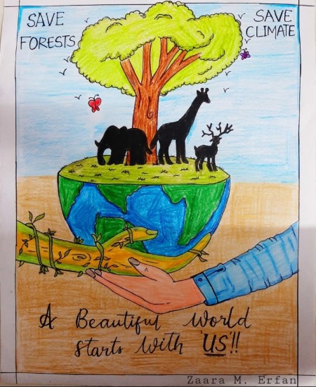 How to draw Save Tree poster | World Forestry Day Drawing | Save Forest Save  Future Drawing | Poster drawing, Drawings, Poster